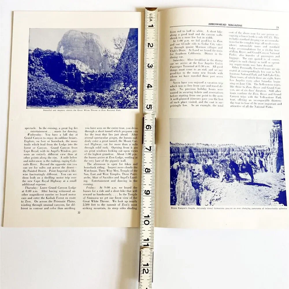 Union Pacific The Arrowhead 1939 Union Station Zion Bryce Trains Ads Hotel Calif